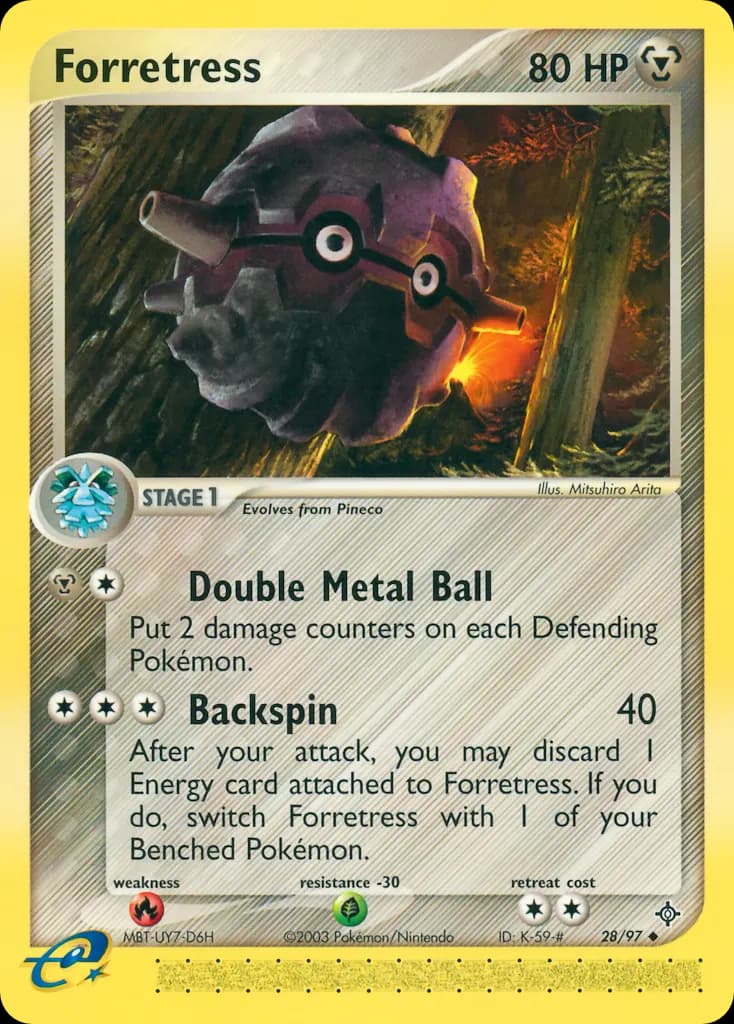 Forstellka — EX Drache 28 German Pokémon card