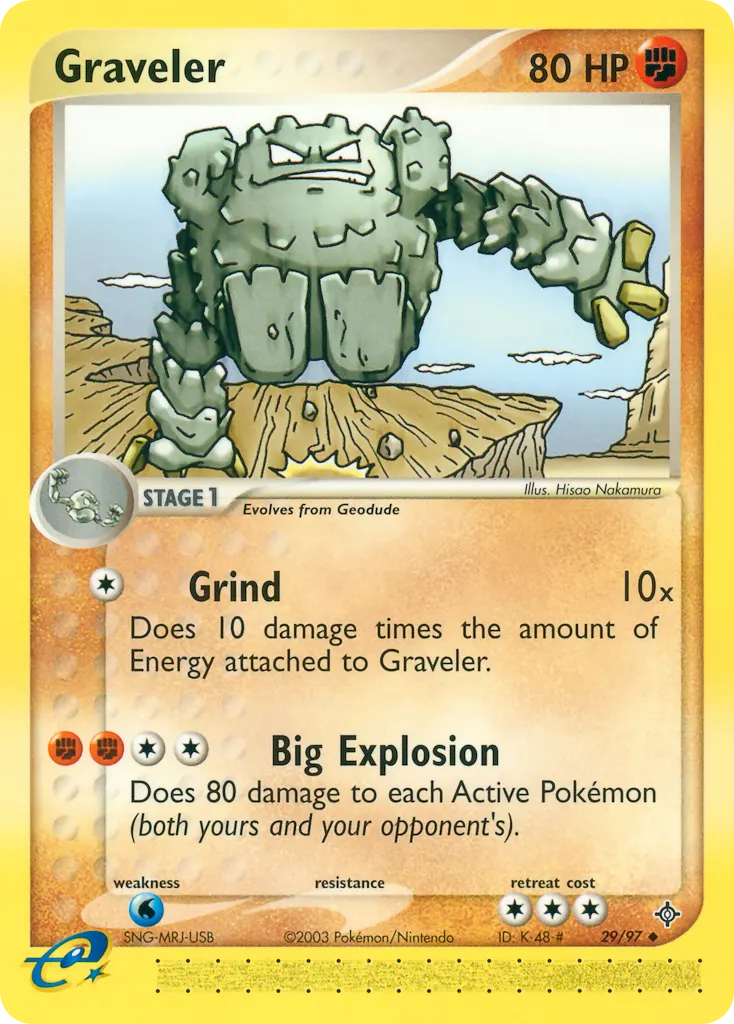 Graveler — Dragon 29 Pokémon card