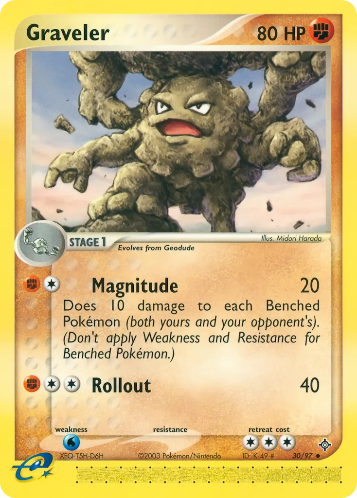 Graveler — Dragon 30 Pokémon card