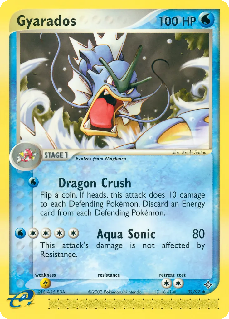 Gyarados — Dragon 32 Pokémon card
