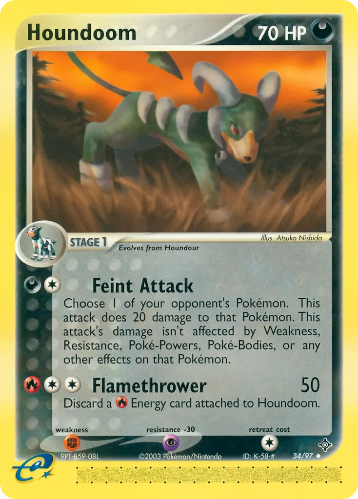Hundemon — EX Drache 34 German Pokémon card
