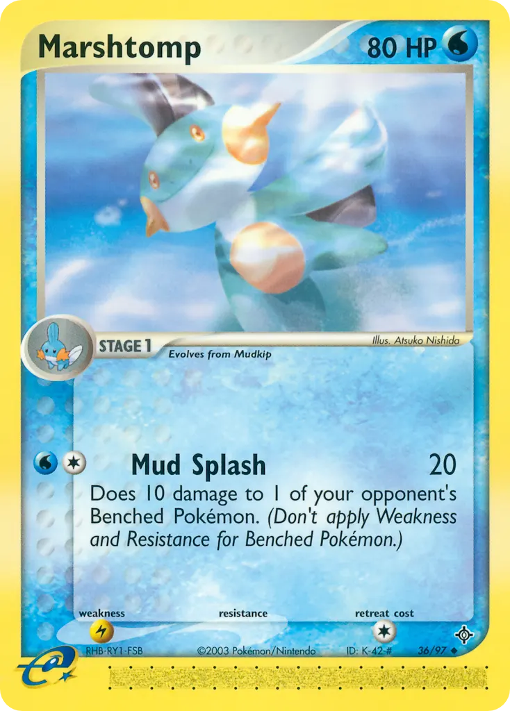 Moorabbel — EX Drache 36 German Pokémon card