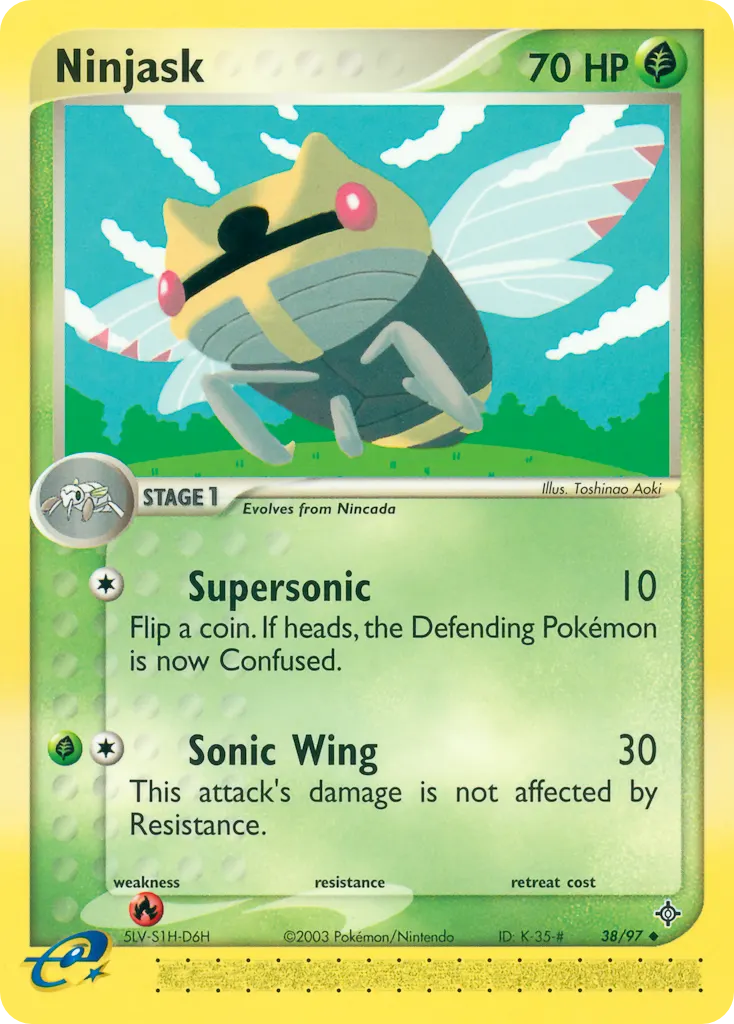 Ninjask — EX Drache 38 German Pokémon card