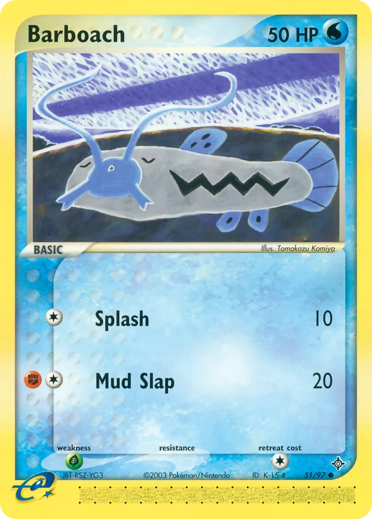 Barboach — Dragon 51 Pokémon card
