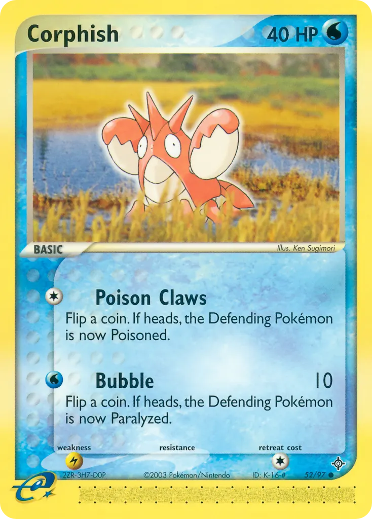 Corphish — Dragon 52 Pokémon card