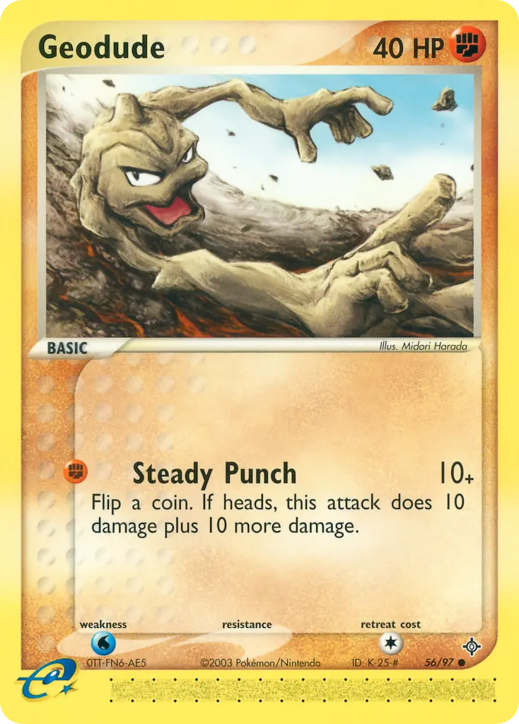 Geodude — Dragon 56 Pokémon card