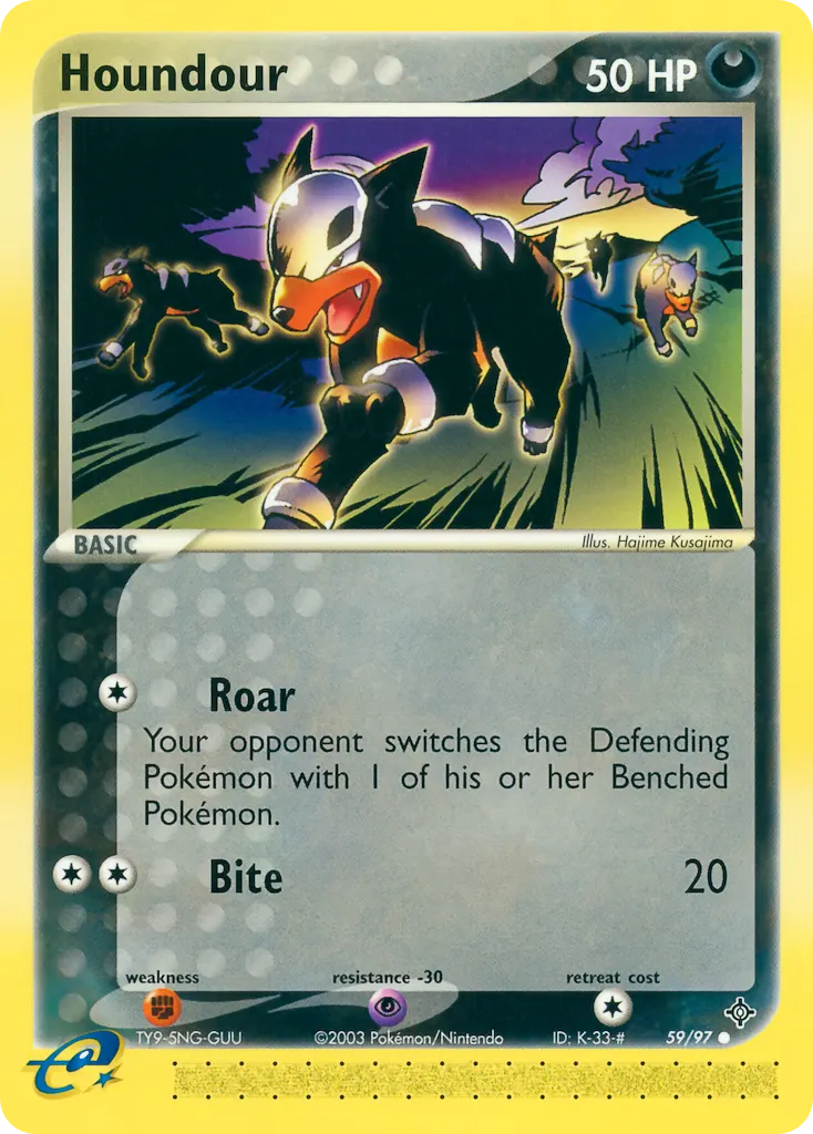 Houndour — Dragon 59 Pokémon card