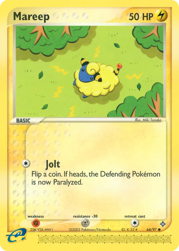 Mareep — Dragon 64 Pokémon card
