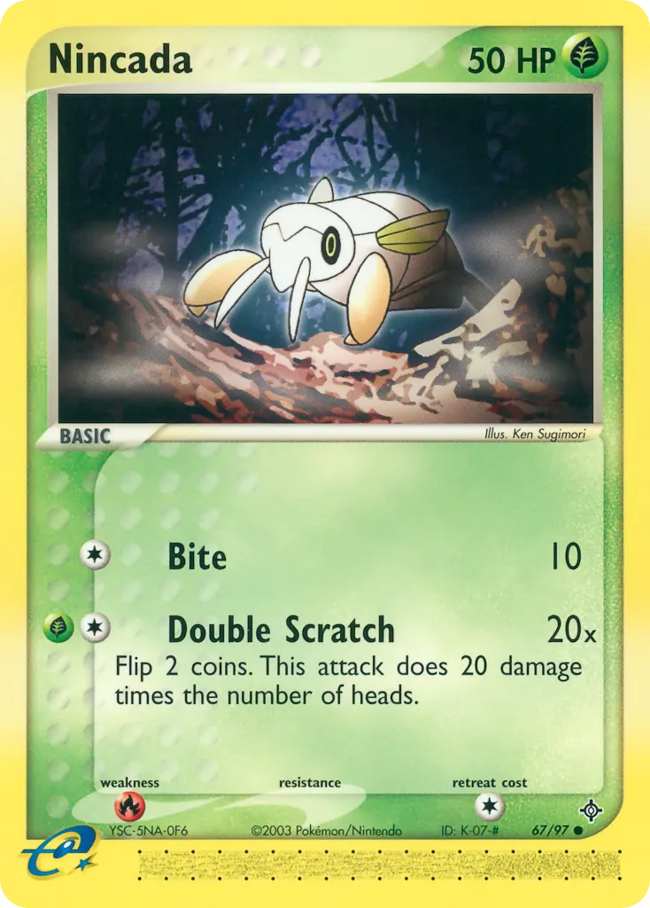 Nincada — Dragon 67 Pokémon card
