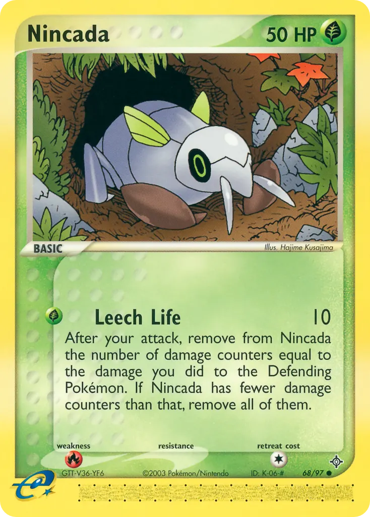 Nincada — Dragon 68 Pokémon card