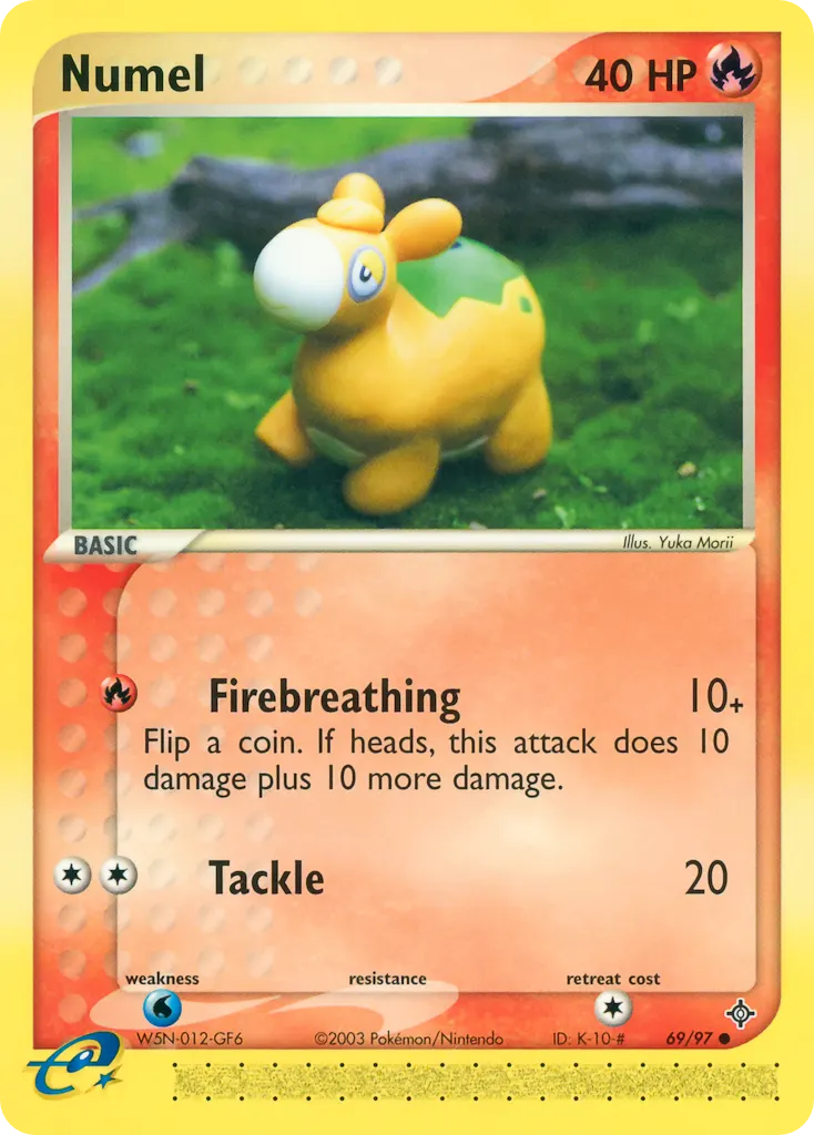 Numel — Dragon 69 Pokémon card