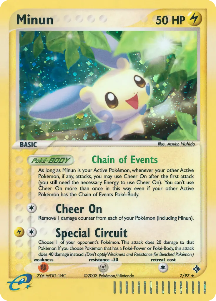 Minun — Dragon 7 Pokémon card