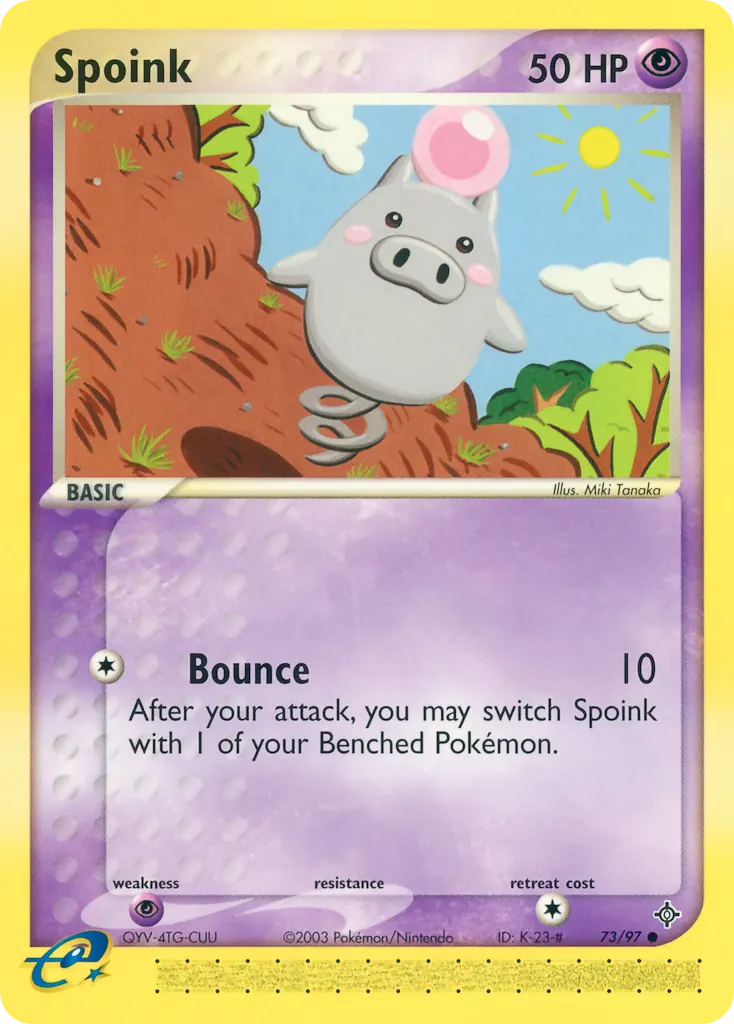 Spoink — Dragon 73 Pokémon card