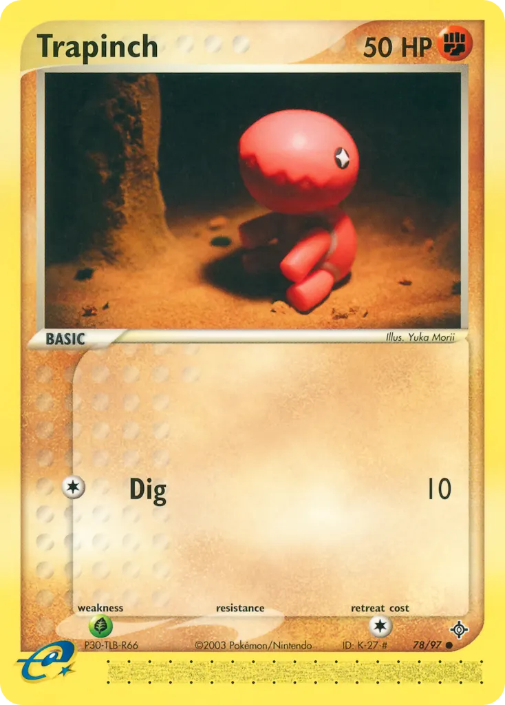 Knacklion — EX Drache 78 German Pokémon card