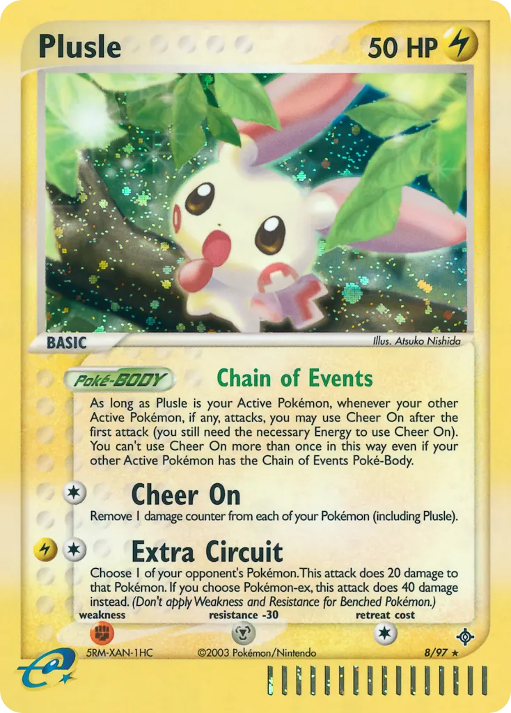 Plusle — Dragon 8 Pokémon card