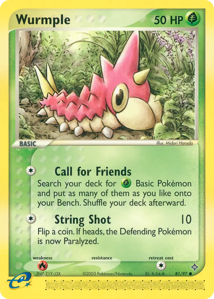Waumpel — EX Drache 81 German Pokémon card