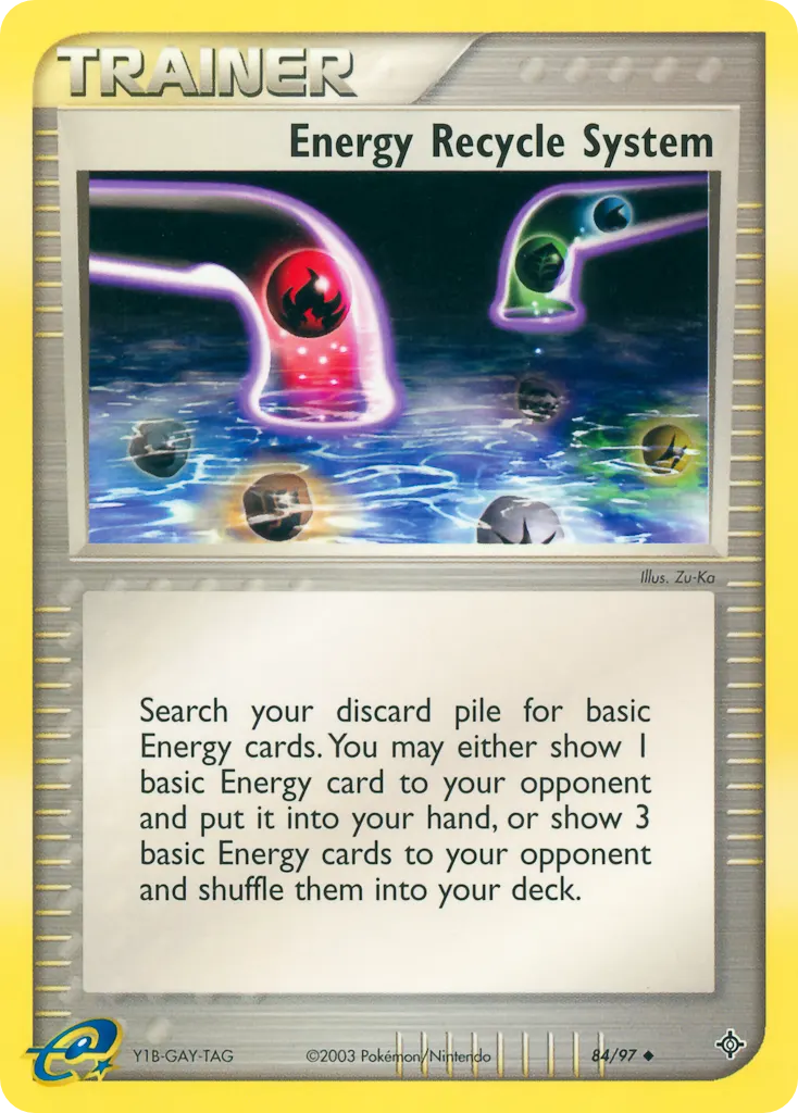 Energy Recycle System — Dragon 84 Pokémon card