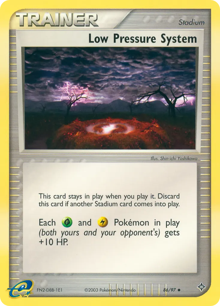 Tiefdrucksystem — EX Drache 86 German Pokémon card