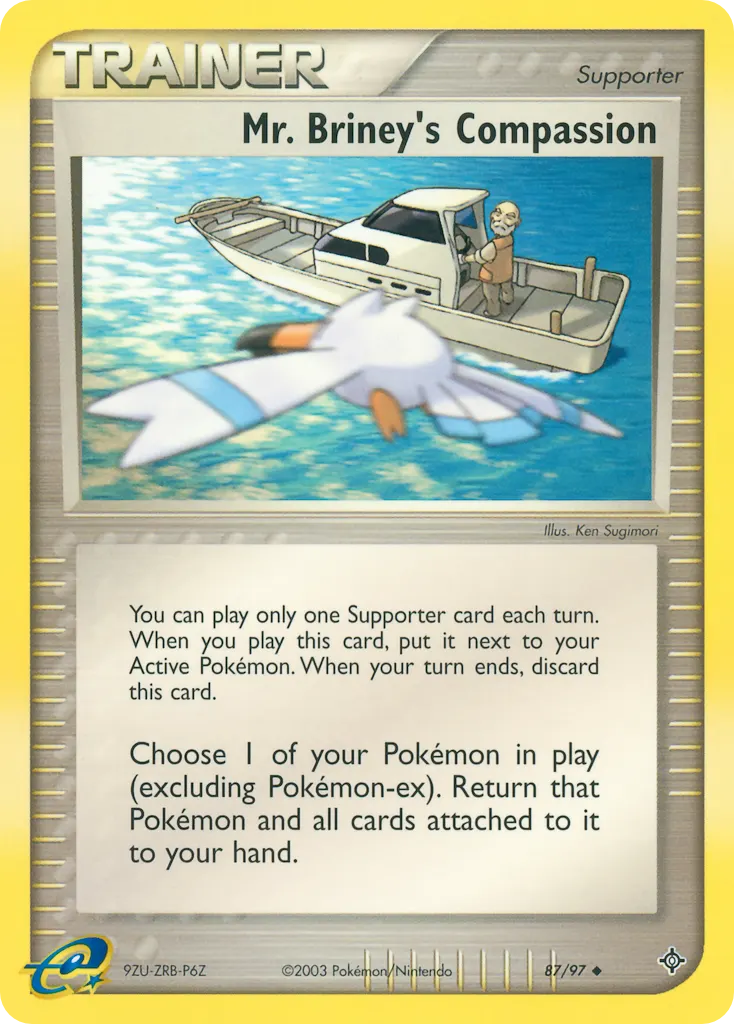 Mr. Bracks Mitgefühl — EX Drache 87 German Pokémon card