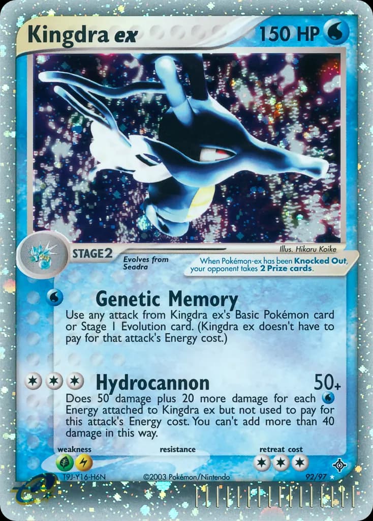Kingdra ex — Dragon 92 Pokémon card