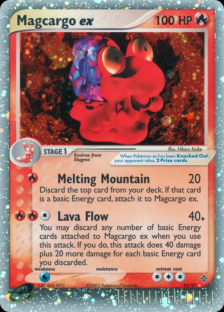 Magcargo ex — Dragon 95 Pokémon card