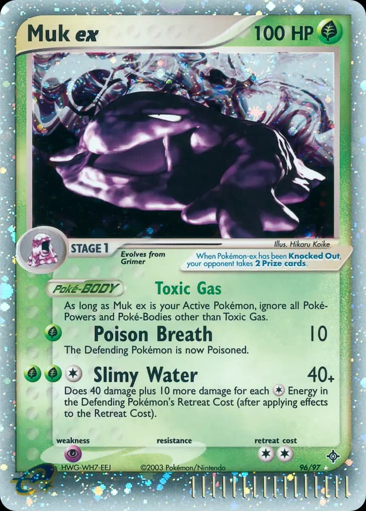 Sleimok-ex — EX Drache 96 German Pokémon card
