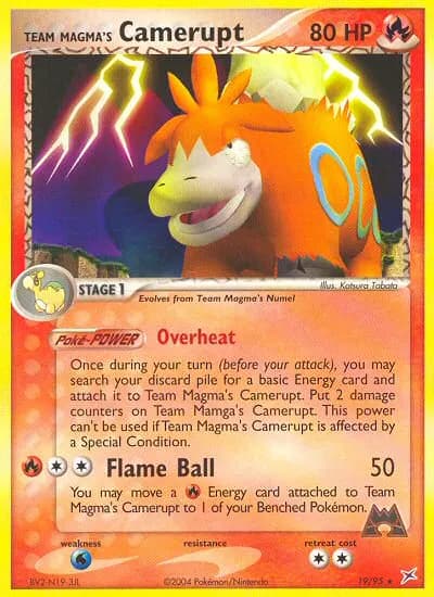 Team Magma's Camerupt — Team Magma vs Team Aqua 19 Pokémon card