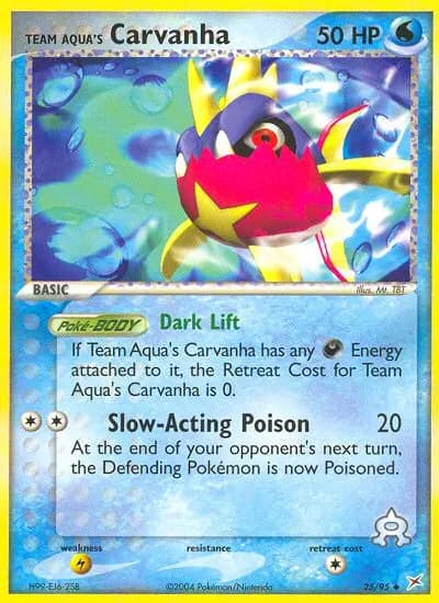 Team Aquas Kanivanha — EX Team Magma vs Team Aqua 25 German Pokémon card
