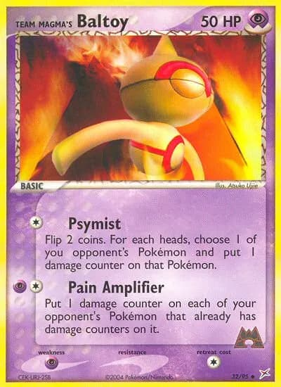 Team Magma's Baltoy — Team Magma vs Team Aqua 32 Pokémon card