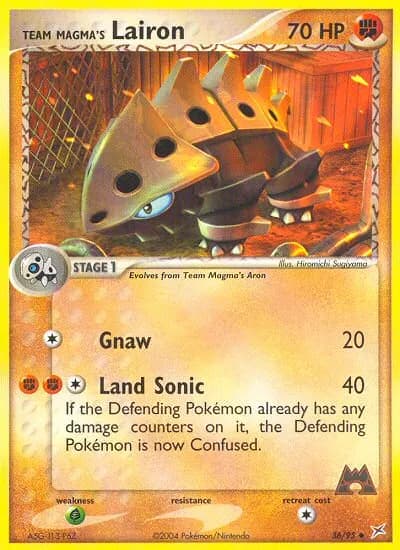 Team Magmas Stollrak — EX Team Magma vs Team Aqua 36 German Pokémon card