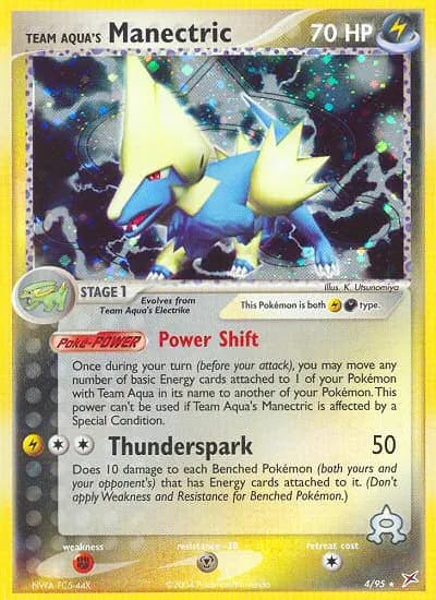 Team Aquas Voltenso — EX Team Magma vs Team Aqua 4 German Pokémon card