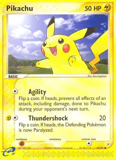 Pikachu — Team Magma vs Team Aqua 43 Pokémon card