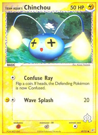 Team Aqua's Chinchou — Team Magma vs Team Aqua 49 Pokémon card