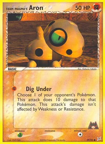 Team Magmas Stollunior — EX Team Magma vs Team Aqua 59 German Pokémon card