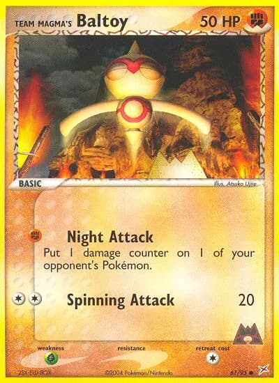 Team Magma's Baltoy — Team Magma vs Team Aqua 61 Pokémon card