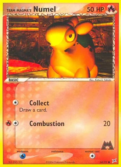 Team Magma's Numel — Team Magma vs Team Aqua 64 Pokémon card