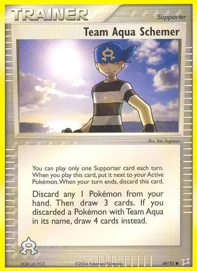 Team Aqua Schemer — Team Magma vs Team Aqua 69 Pokémon card