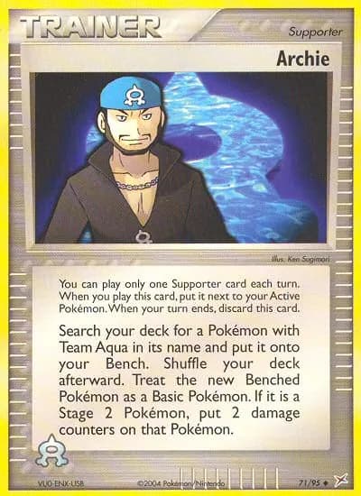 Adrian — EX Team Magma vs Team Aqua 71 German Pokémon card