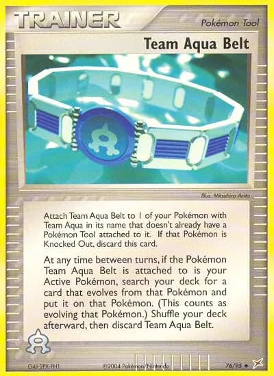 Team Aqua Belt — Team Magma vs Team Aqua 76 Pokémon card