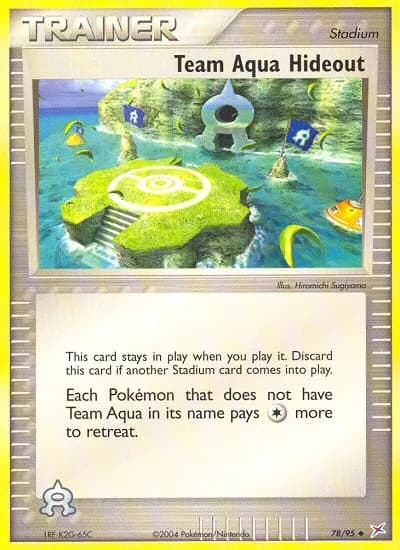 Team Aqua Hideout — Team Magma vs Team Aqua 78 Pokémon card