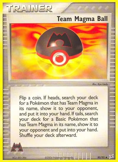 Team Magma Ball — Team Magma vs Team Aqua 80 Pokémon card