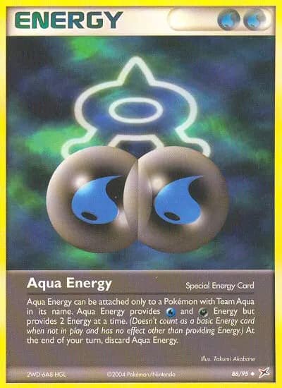 Aqua Energy — Team Magma vs Team Aqua 86 Pokémon card