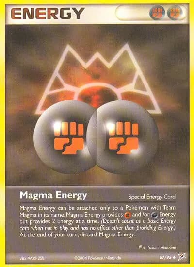 Magma Energy — Team Magma vs Team Aqua 87 Pokémon card