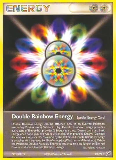 Double Rainbow Energy — Team Magma vs Team Aqua 88 Pokémon card