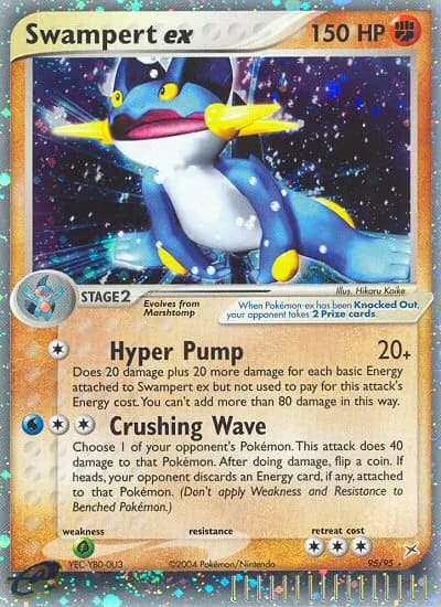 Sumpex-ex — EX Team Magma vs Team Aqua 95 German Pokémon card