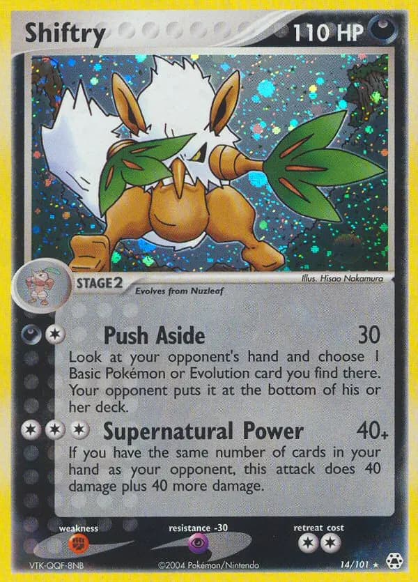 Shiftry — Hidden Legends 14 Pokémon card