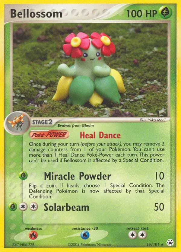 Bellossom — Hidden Legends 16 Pokémon card