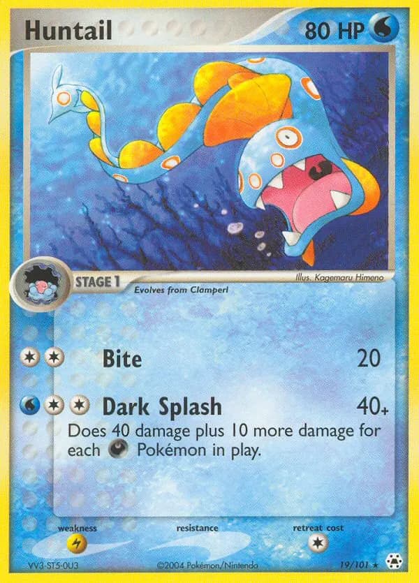 Huntail — Hidden Legends 19 Pokémon card