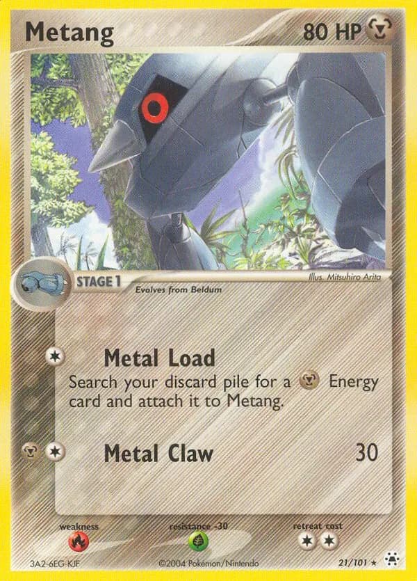 Metang — Hidden Legends 21 Pokémon card