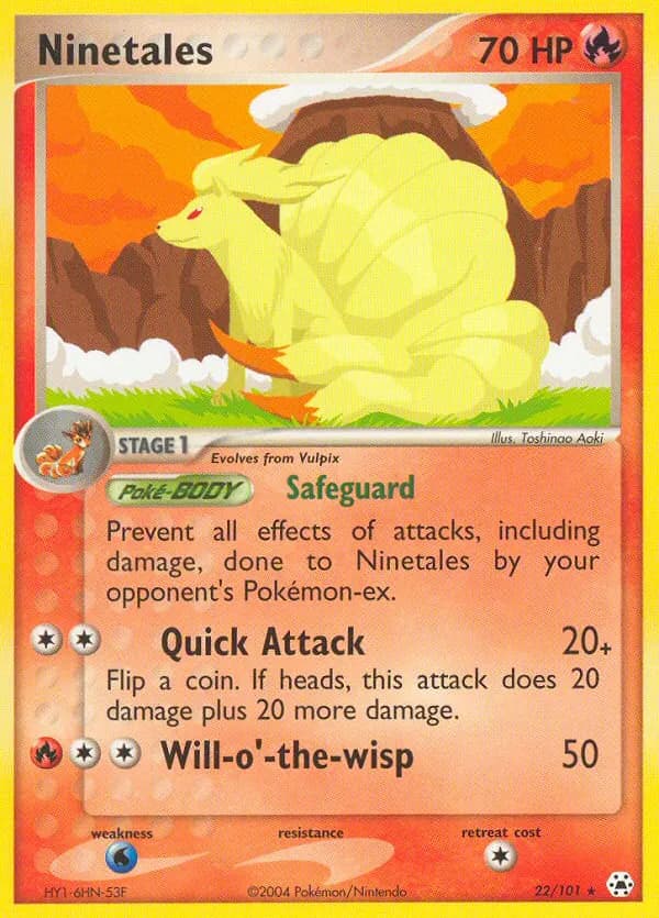 Ninetales — Hidden Legends 22 Pokémon card